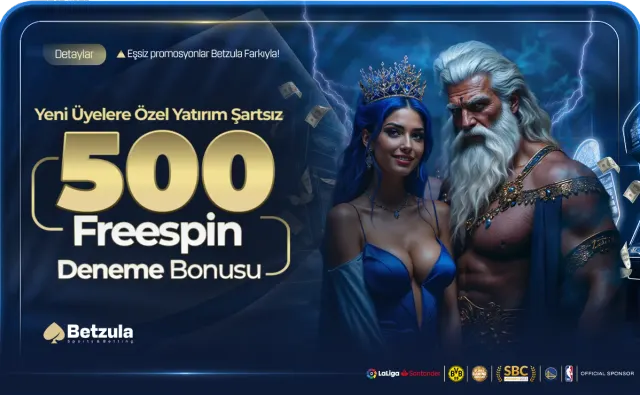 Betzula 500 freespin deneme bonusu kampanya görseli